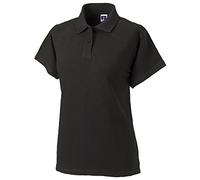 Russell Europe Womens/Ladies Classic Cotton Short Sleeve Polo Shirt (2XL) (Black)