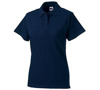 Russell Europe Womens/Ladies Classic Cotton Short Sleeve Polo Shirt (L) (French Navy)