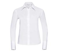 Russell Europe Women's Long Sleeve Non Iron Shirt Contemporary Fit Cotton
