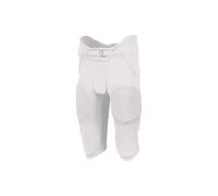 Russell F25PFW.WHI.M Youth Integrated 7 Piece Pad Pant, White - Medium
