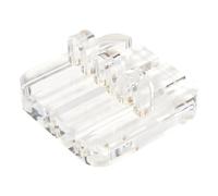 russell+hazel Acrylic Cable Manager, 3” x 1.5” x 3”, Cord Organizers, Desktop Organization, Clear Acrylic with Gold Magnets, (98139)