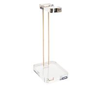 Russell+Hazel Acrylic Headphones Stand, Office Accessories, Clear, with Gold Hardware, 4” x 5” x 10.5”
