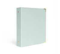 russell+hazel Patent Mini 3 Ring Binder, Dew, 7” by 9”
