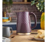 Russell Hobbs 26383 Groove Electric Kettle, Textured Fast Boil Energy Efficient Cordless Kettle with Perfect Pour, 1.7 Litre, 3000 Watts, Mulberry