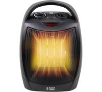Russell Hobbs 1500W/1.5KW Electric Heater Black PTC Ceramic Space Heater, Portable Upright, 2 Heat Settings, Overheat Protection, Adjustable Thermostat, 15m2 Room Size, RHFH1006B, 2 Year Guarantee