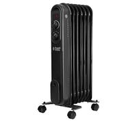 Russell Hobbs 7 Fin RHOFR7004B Oil Filled Radiator 1500W - Black, Black