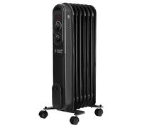 Russell Hobbs 7 Fin RHOFR7004B Oil Filled Radiator 1500W - Black, Black
