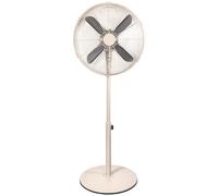Russell Hobbs 16? Metal Pedestal Fan in Greige (Grey/Beige), 3 Speed Settings, Powerful Airflow, Ergonomic Design, Tilt and Oscillating Features, 4