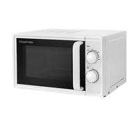 Russell Hobbs 17L Small Microwave White Manual Textures 700W with 5 Power Levels & 30 min Timer, Defrost Function & Easy Clean, RHM1725