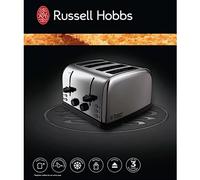Russell Hobbs 18790 4-Slice Futura Toaster│Frozen Bread Function│850W│InUK