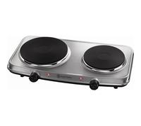Russell Hobbs Stainless Steel Double Electric Hot Plate gray