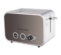 Russell Hobbs 2 Slice Distinctions Toaster (Countdown to ready, Extra wide & long slots, 6 Browning levels & Defrost/Reheat/Cancel, Lift & Look feature, 1600W, Stainless Steel & Titanium) 26432