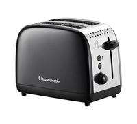Stainless Steel 2 Slice Toaster Black
