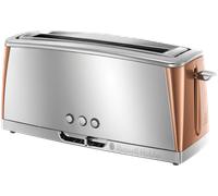 Russell Hobbs 2 Slice Toaster Long Slot Luna Copper with Lift & Look - 24310 [EEK: Compliant]