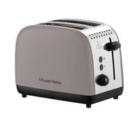 Russell Hobbs 2 Slice Toaster, Toasters, Bread Toaster [Fast Toasting, Frozen/Cancel/Reheat Functions with Lift & Look] Classics Mocha (Longer slots, High lift lever, Crumb tray, Cord storage) 26931