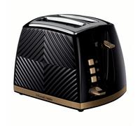 Russell Hobbs 2 Slice Toaster Wide Slot Textured Plastic Groove - 4 Colours