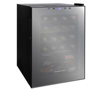 Russell Hobbs 20 Bottle 62L Mirrored Door Wine Cooler Freestanding Beverage Drinks Fridge, LED Light with Touch Control, Digital Display, Adjustable Shelves, Glass Door RH20WC201MR