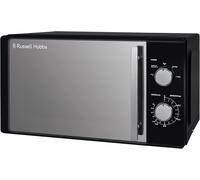 Russell Hobbs 20 Litre 800W Black Solo Manual Microwave, 5 Power Levels, Integra