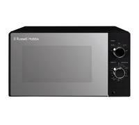 Russell Hobbs 20 Litre 800W Black Solo Manual Microwave, 5 Power Levels, Integrated Timer and Defrost Function, Easy Clean RHM2027B