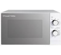 Russell Hobbs 20 Litre 800W White Solo Manual Microwave, 5 Power Levels, Integra