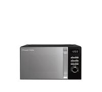 Russell Hobbs Digital Microwave 20L 800W in Black with 5 Power Levels, Pull Handle Door & Button Control, Clock & Timer, Automatic Defrost, Easy Clean, 8 Auto Cook Menus RHMD818B