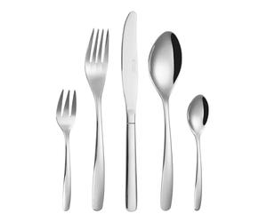 Russell Hobbs 20 Piece Cutlery Set- Florence, Stylish Tableware for 4 People with Dessert Forks, 18/0 Quality Stainless Steel, Mirror Polish Finish, Comfortable to Hold, Dishwasher Safe