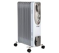 Russell Hobbs Oil-Filled Radiator, 9 Fin, 2kW - White, RHOFR5002