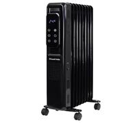 Russell Hobbs Electric Heater 2000W Black Digital 9 Fin Oil Filled Radiator With Remote & 2 Year Guarantee Rhofr2009B-D