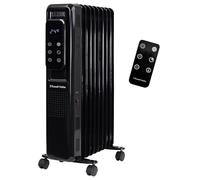Russell Hobbs 9 Fin RHOFR2009B-D Oil Filled Radiator With Remote Control 2000W - Black, Black