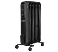 Russell Hobbs 9 Fin RHOFR9004B Oil Filled Radiator 2000W - Black, Black