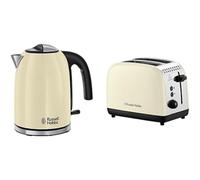 Russell Hobbs 20415 Classic Kettle & 26551 2 Slice Toaster, Cream