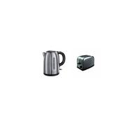 Russell Hobbs 20441 Snowdon Kettle, 1.7 Litre, Stainless Steel & Futura 2-Slice Toaster 18780 - Stainless Steel Silver