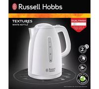 Russell Hobbs Jug Kettle 1.7L Plastic White 360 Degree Base 3000W