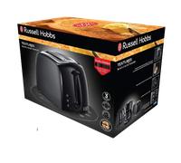 Russell Hobbs 21641 Textures Plastic Wide 2 Slice Toaster - Black
