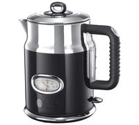 Russell Hobbs 21671-70 Retro Ribbon Electric Kettle Classic noir-21671-70, Stainless Steel, 2400 W, 1.7 liters, Black