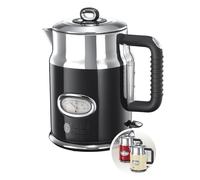 Russell Hobbs 21671-70 Retro Ribbon Electric Kettle Classic noir-21671-70, Stainless Steel, 2400 W, 1.7 liters, Black