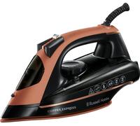 Russell Hobbs Steam Iron - Copper Infused soleplate, 150g Steam Shot, 40g Continuous Steam, Vertical steam function,Self-clean, Anti-calc and Anti-drip function, 2m cord, 2600W) Copper Express 23975