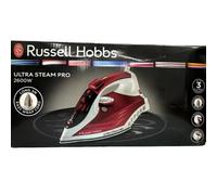 Russell Hobbs 2399 Ultra Steam Pro Iron│Self Clean Anti-Drip & Calc│Red│InUK