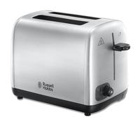 Russell Hobbs 2 Slice Toaster with Perfect Toast Technology for improved evenness (Wide slots, Lift & look feature, 6 Browning levels, Frozen & Cancel function, 850W, Brushed Stainless Steel ) 24081
