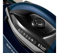 Russell Hobbs Quiet Steam Generator Iron, 1.8 Removable Tank, Ceramic Soleplate, 350g Shot of Steam, 200g Steam Output, Replaceable anti-limescale filter, Vertical Steam, Cord storage, 2400W, 24470