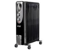 Russell Hobbs 9 Fin RHOFR1106B Oil Filled Radiator 2500W - Black, Black