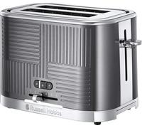 Russell Hobbs 25250 Geo Steel 2 Slice Extra Wide Slot Toaster, 1640W -Brand New