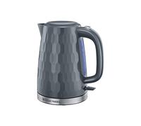 Russell Hobbs 26053 Cordless Electric Kettle - Contemporary Honeycomb Design with Fast Boil and Boil Dry Protection, 1.7 Litre, 3000 W, Grey