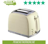 Russell Hobbs 26062 Honeycomb 2-Slice Toaster - Cream 100% ORIGINAL ⭐⭐⭐⭐⭐