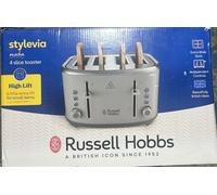Russell Hobbs 26293 Stylevia 4 Slice Toaster Mocha Extra Wide Slot BRAND NEW