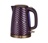 Russell Hobbs 26383 Groove Electric Kettle, Textured Fast Boil Energy Efficient Cordless Kettle with Perfect Pour, 1.7 Litre, 3000 Watts, Mulberry
