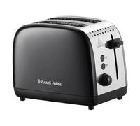 Stainless Steel 2 Slice Toaster Black