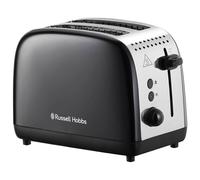 Stainless Steel 2 Slice Toaster Black