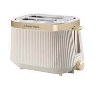 Russell Hobbs 2 Slice Toaster [980W, Frozen/Cancel/Reheat function with Indicator light] Brontë Stone (Extra wide slots, 6 Browning levels, Lift & Look function, Lift high feature) 26761
