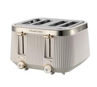 Russell Hobbs 4 Slice Toaster [1960W, Frozen/Cancel/Reheat function with Indicator light] Brontë Stone (Extra wide slots, 6 Browning levels, Lift & Look function, Lift high feature) 26771
